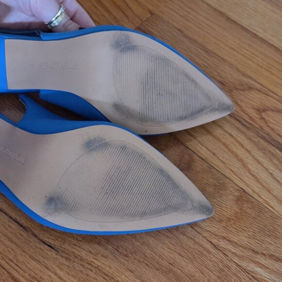 Stradivarius Cerulean Blue Sling Back Pumps - Picture 5 of 8